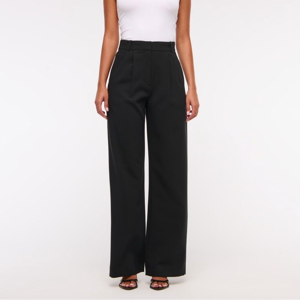 A&F Sloane Tailored Wide Leg Pant